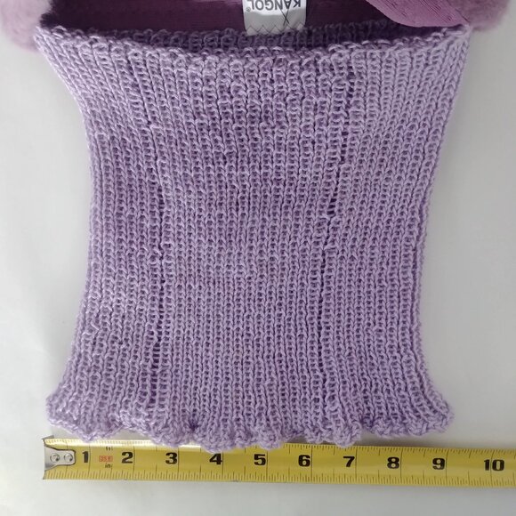 Kangol made in UK angora blend hat balaclava purple lavender violet Judy - Picture 14 of 16